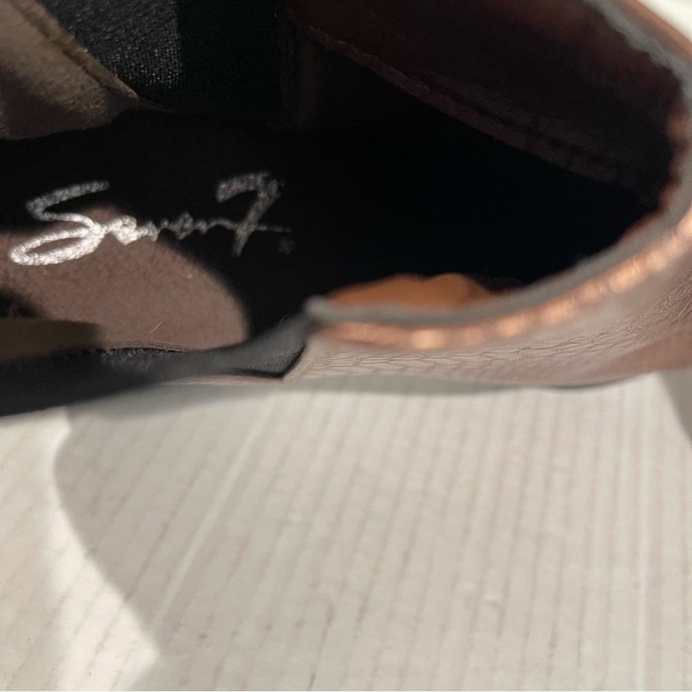 Women’s Seven7 Madison Python Pointed Brown Vegan… - image 6